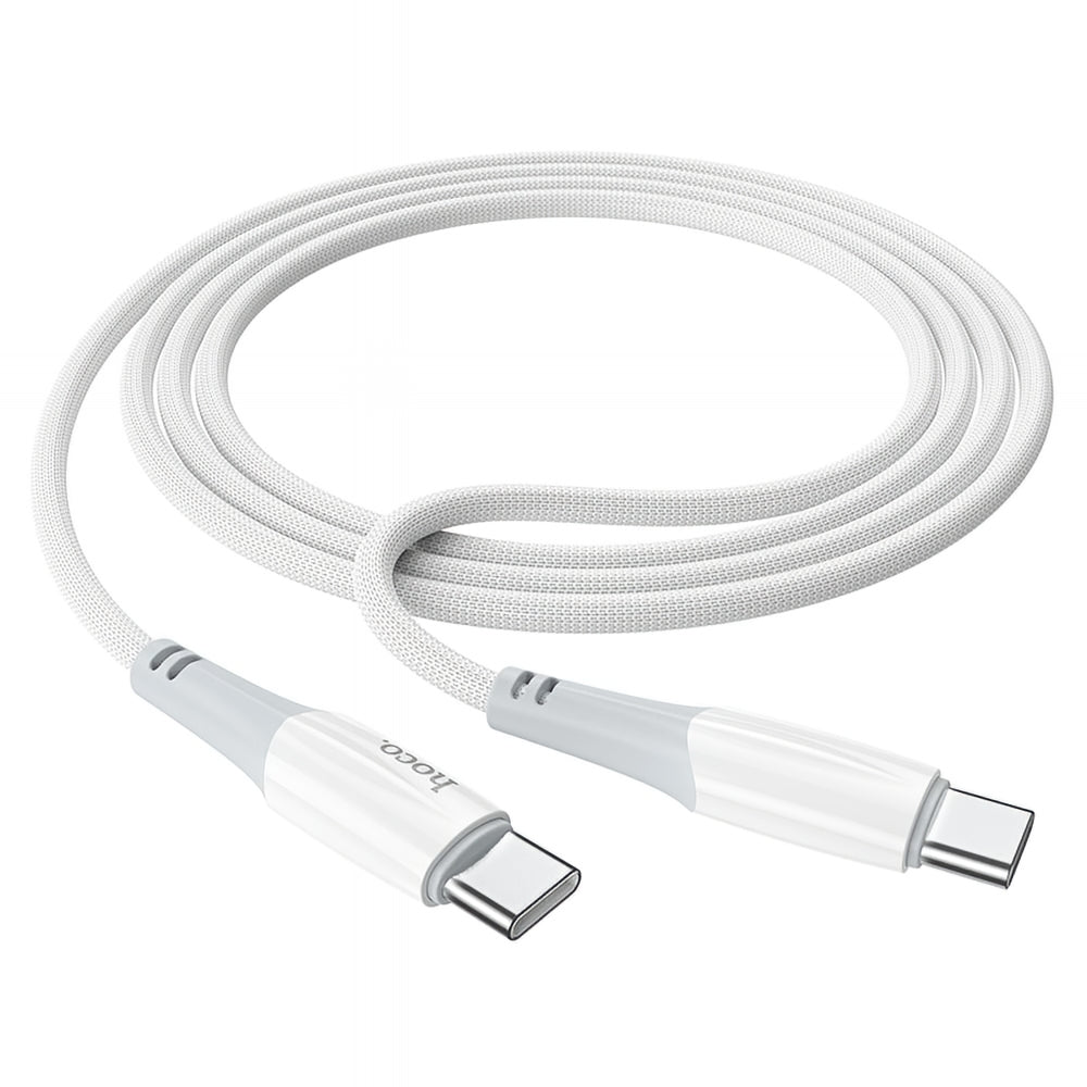 Cablu Date si Incarcare USB-C - USB-C HOCO X70, 60W, 1m, Alb