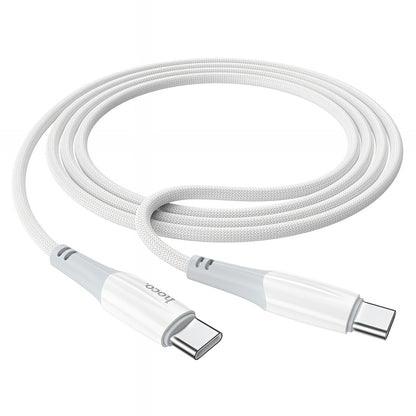 Cablu Date si Incarcare USB-C - USB-C HOCO X70, 60W, 1m, Alb