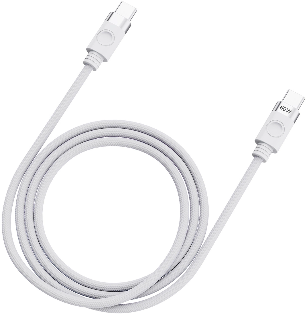 Cablu Date si Incarcare USB-C - USB-C Orico CDX, 60W, 1m, Alb
