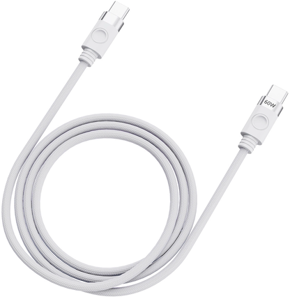 Cablu Date si Incarcare USB-C - USB-C Orico CDX, 60W, 1m, Alb