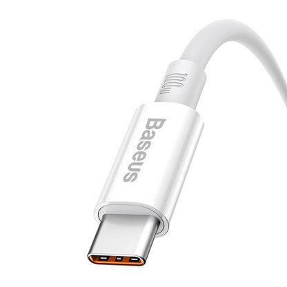 Cablu Date si Incarcare USB-A - USB-C Baseus Superior Series, 100W, 1m, Alb P10320102214-01