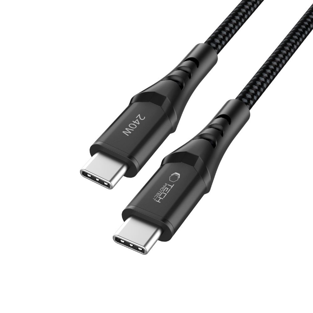 Cablu Date si Incarcare USB-C - USB-C Tech-Protect UB11T Ultraboost, 240W, 2m, Negru