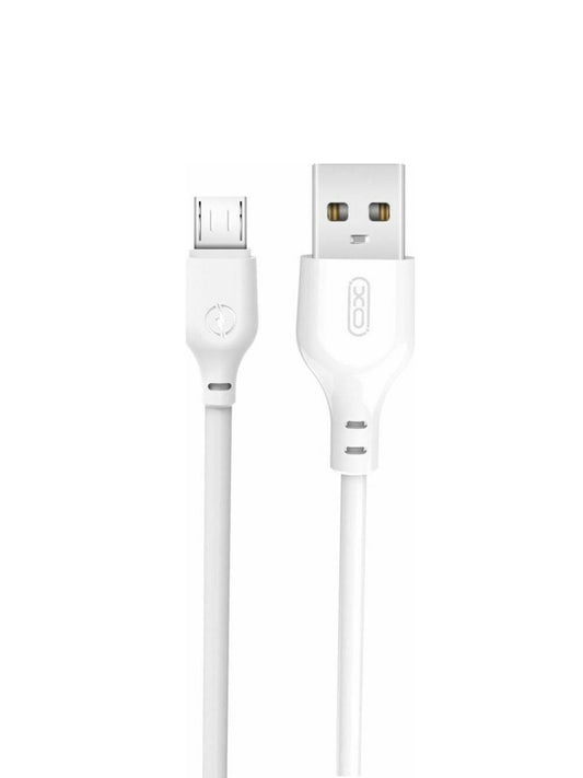 Cablu Date si Incarcare USB-A - microUSB XO Design NB103, 18W, 2m, Alb
