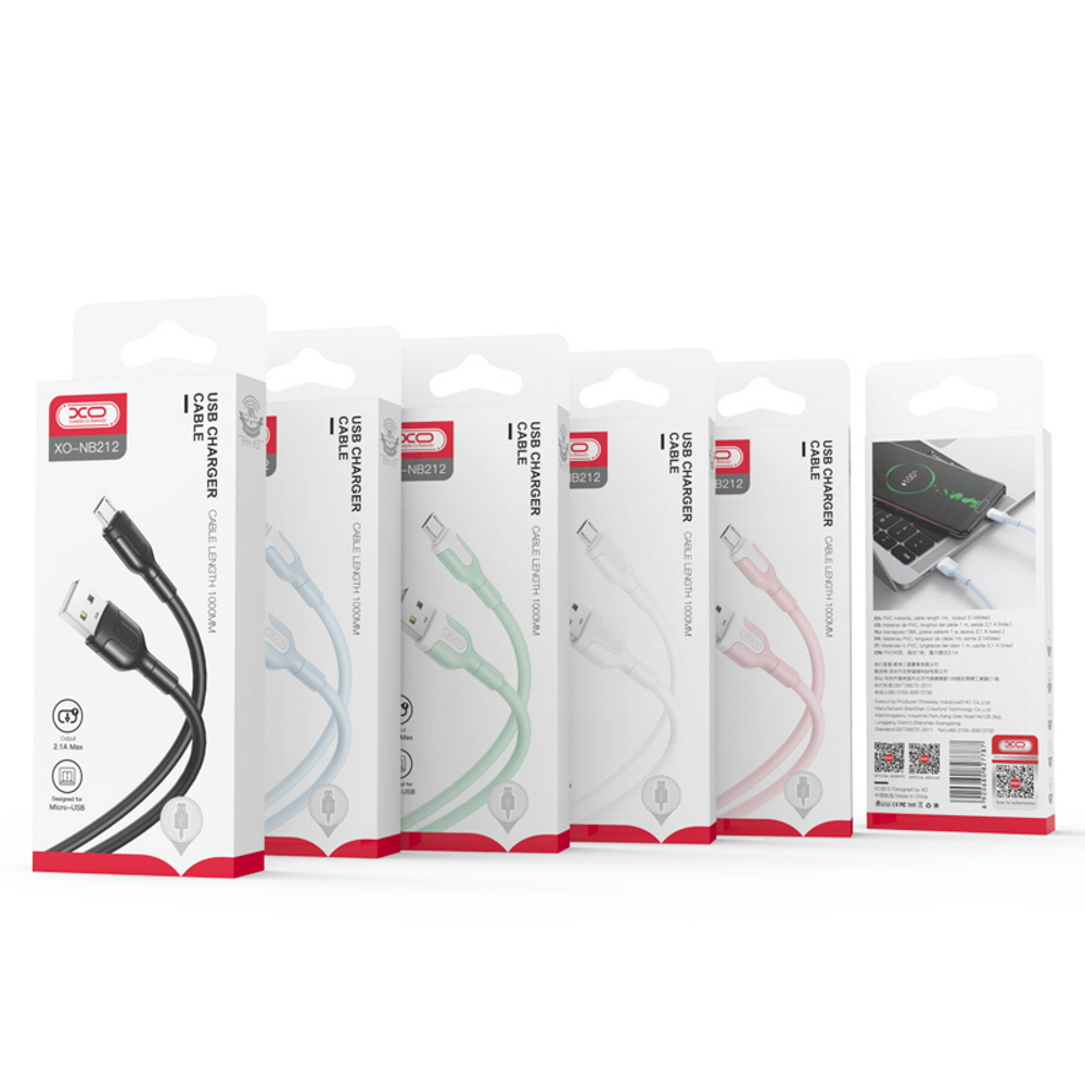 Cablu Date si Incarcare USB-A - Lightning XO Design NB212, 18W, 1m, Alb