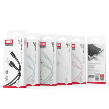 Cablu Date si Incarcare USB-A - Lightning XO Design NB212, 18W, 1m, Alb