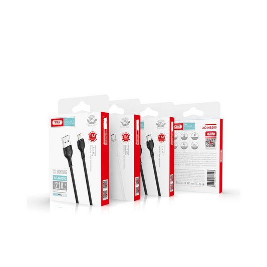 Cablu Date si Incarcare USB-A - USB-C XO Design NB200, 10W, 1m, Alb
