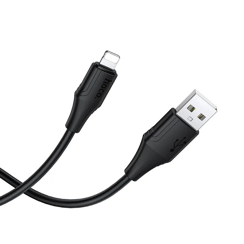 Cablu Date si Incarcare USB-A - Lightning HOCO X124, 18W, 1m, Negru