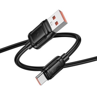 Cablu Date si Incarcare USB-A - USB-C HOCO X115, 100W, 1m, Negru