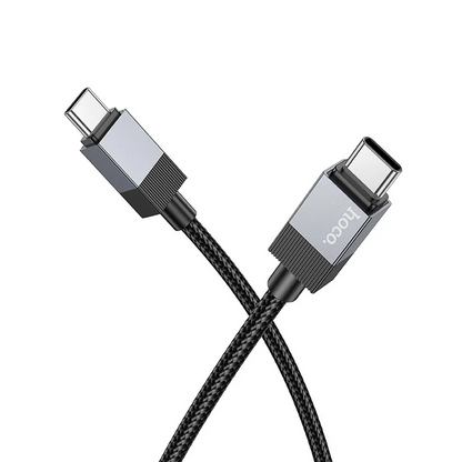 Cablu Date si Incarcare USB-C - USB-C HOCO X110, 60W, 1m, Negru