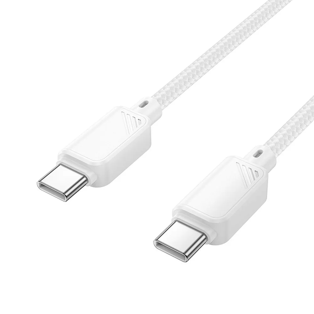 Cablu Date si Incarcare USB-C - USB-C HOCO X113, 60W, 1m, Alb