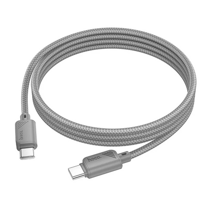 Cablu Date si Incarcare USB-C - USB-C HOCO X113, 60W, 1m, Gri
