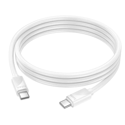Cablu Date si Incarcare USB-C - USB-C HOCO X114, 60W, 1m, Alb