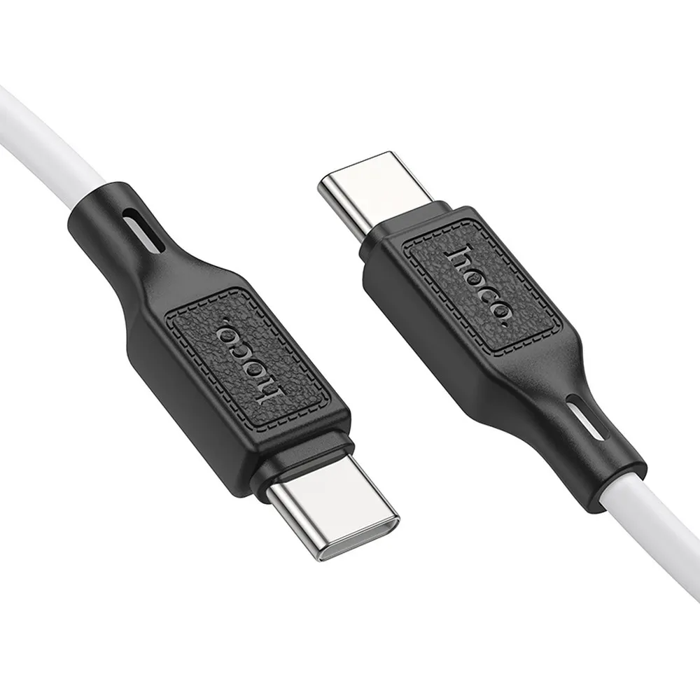 Cablu Date si Incarcare USB-C - USB-C HOCO X90, 60W, 1m, Alb