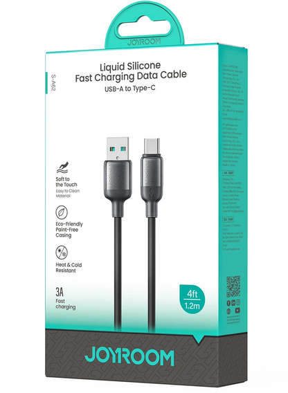 Cablu Date si Incarcare USB-A - USB-C Joyroom S-A62 Lively, 18W, 1.2m, Negru