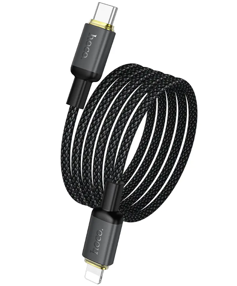 Cablu Date si Incarcare USB-C - Lightning HOCO X128 Benefit, 30W, 1m, Negru