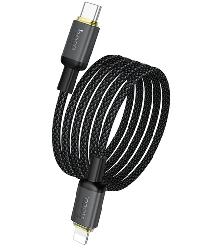 Cablu Date si Incarcare USB-C - Lightning HOCO X128 Benefit, 30W, 1m, Negru