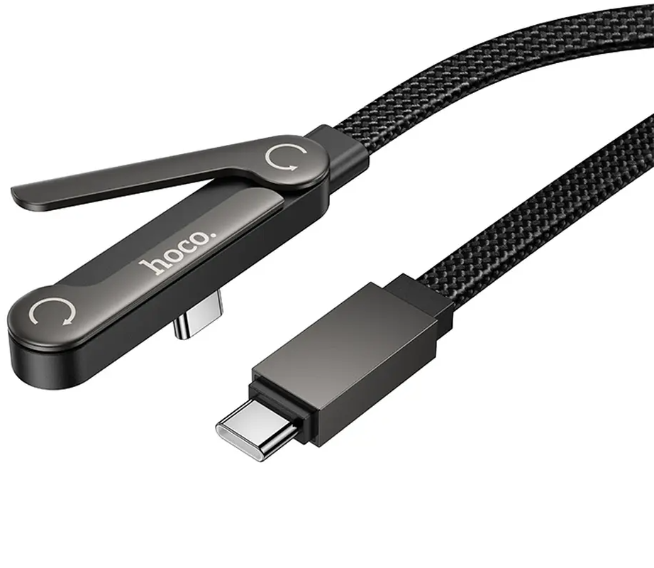 Cablu Date si Incarcare USB-C - USB-C HOCO U150 Exquisite, 60W, 1.2m, Negru