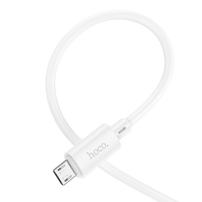 Cablu Date si Incarcare USB-A - microUSB HOCO X88, 18W, 2m, Alb