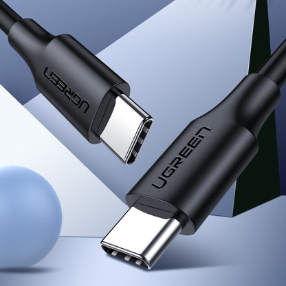Cablu Date si Incarcare USB-C - USB-C UGREEN US286, 60W, 2m, Negru