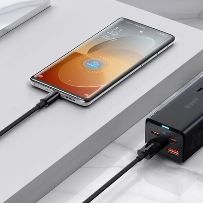 Cablu Date si Incarcare USB-A - USB-C Baseus Superior Series, 65W, 2m, Negru CAYS001001