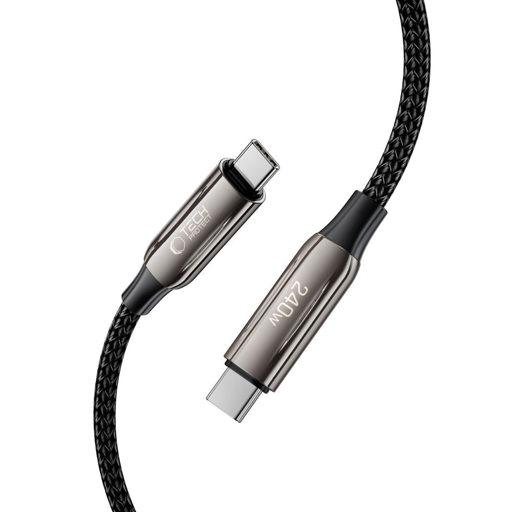 Cablu Date si Incarcare USB-C - USB-C Tech-Protect UB10T Ultraboost, 240W, 1m, Negru