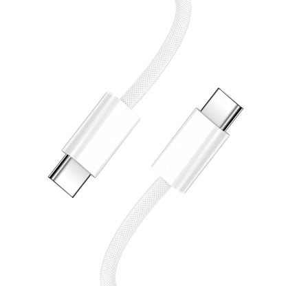 Cablu Date si Incarcare USB-C - USB-C BWOO BO-X284, 60W, 2m, Alb