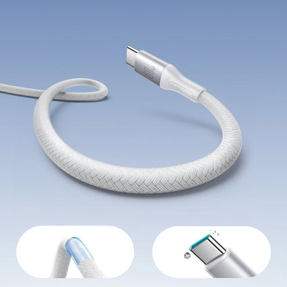 Cablu Date si Incarcare USB-C - USB-C Joyroom S-A28 Flash, 60W, 1m, Alb