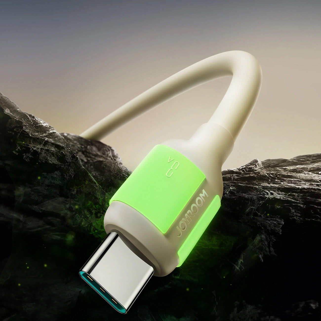 Cablu Date si Incarcare USB-A - USB-C Joyroom S-A53, 30W, 2m, Bej