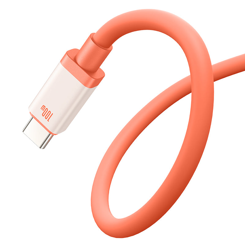 Cablu Date si Incarcare USB-A - USB-C Baseus Zero Degree Series, 100W, 2m, Rosu