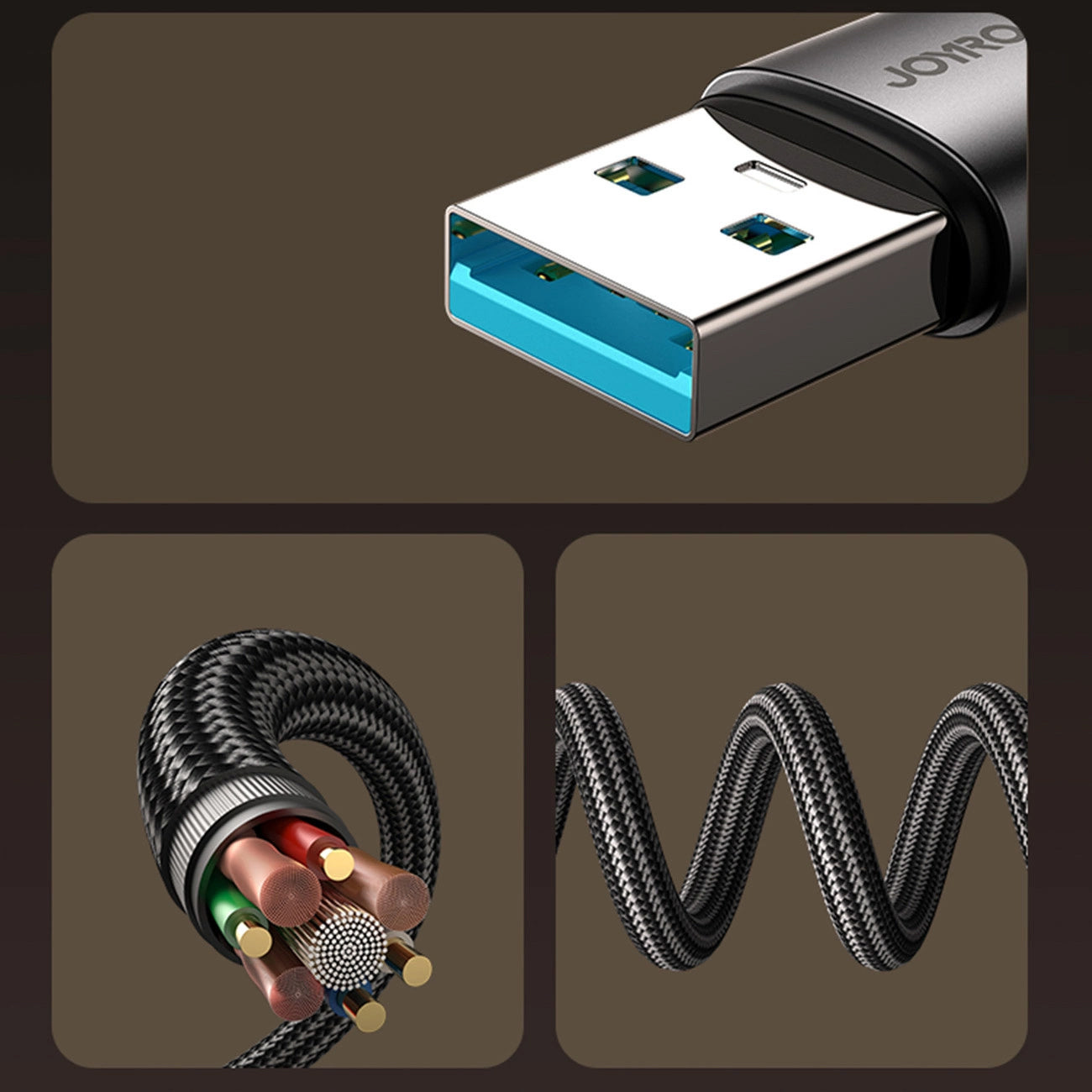Cablu Date si Incarcare USB-A - Lightning Joyroom S-A56 EnjoyX Angled, 18W, 1.2m, Negru