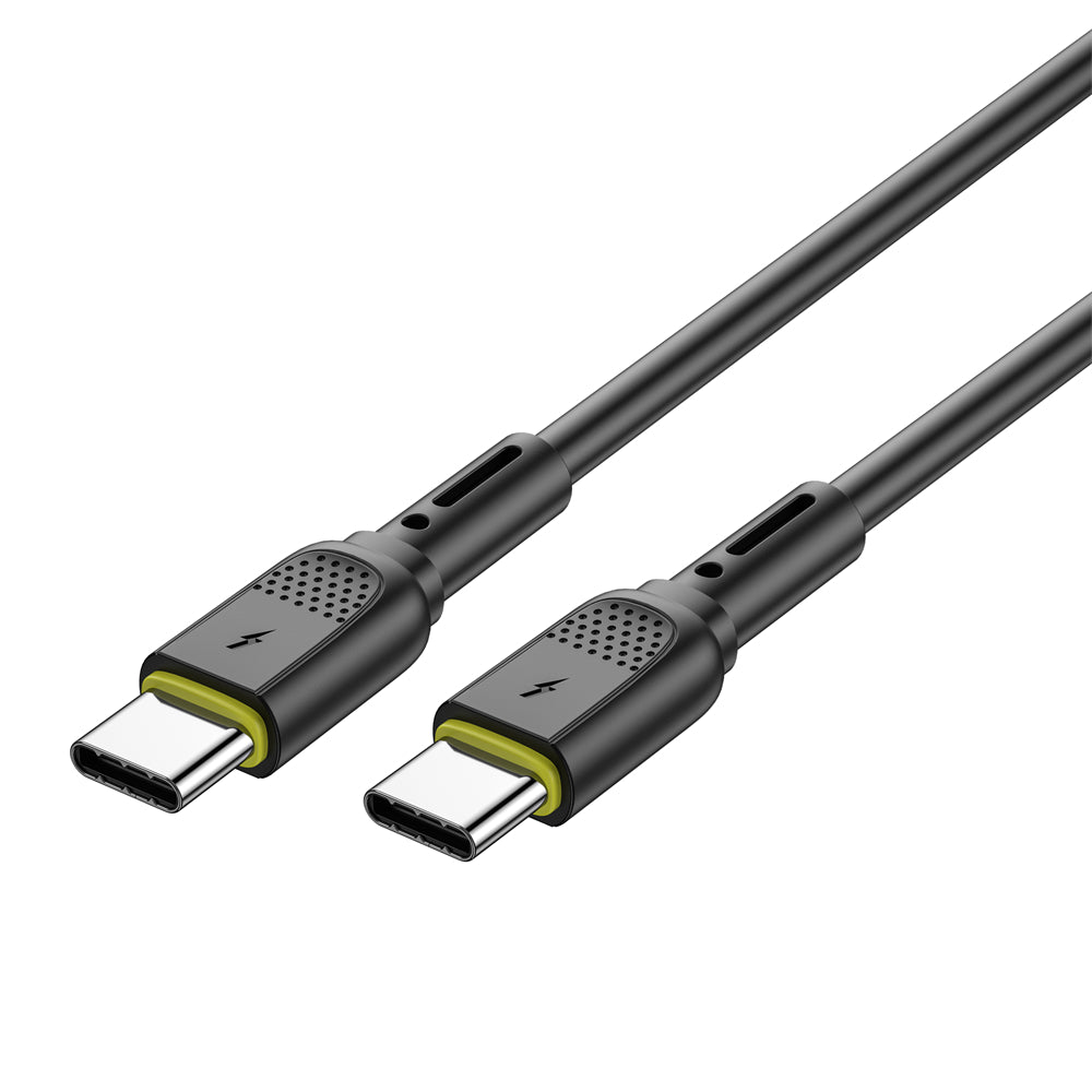 Cablu Date si Incarcare USB-C - USB-C WiWu Wi-C034, 60W, 1.2m, Negru