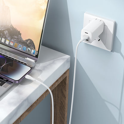 Cablu Date si Incarcare USB-A - Lightning Borofone BX121 Energy, 18W, 1m, Alb