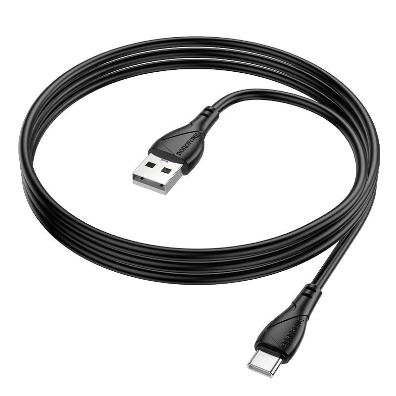 Cablu Date si Incarcare USB-A - USB-C Borofone BX121 Energy, 18W, 1m, Negru
