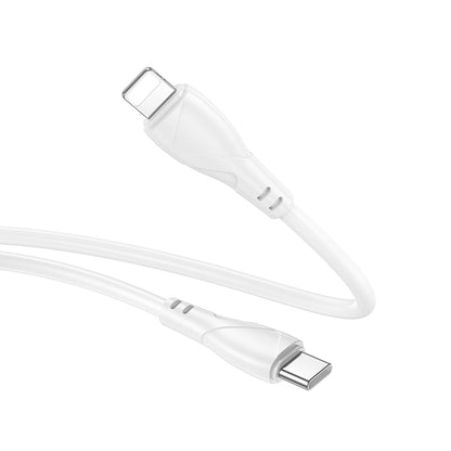 Cablu Date si Incarcare USB-C - USB-C Borofone BX121 Energy, 60W, 1m, Alb