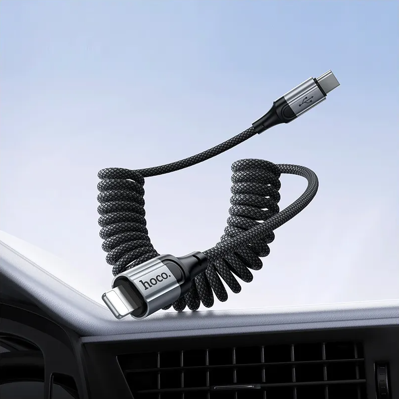 Cablu Date si Incarcare USB-C - Lightning HOCO X121, 27W, 1.5m, Negru