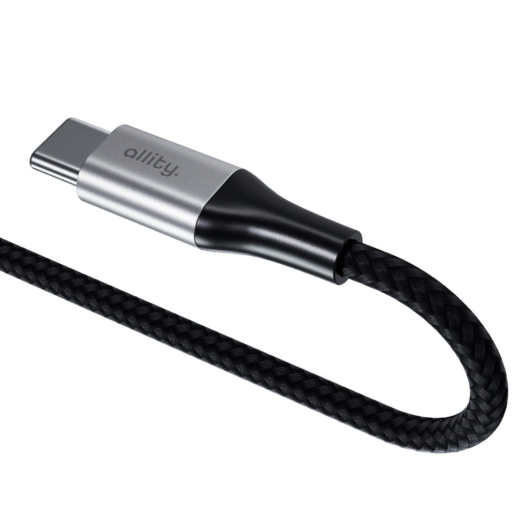 Cablu Date si Incarcare USB-C - USB-C Allity. AUC-01, 100W, 1m, Negru