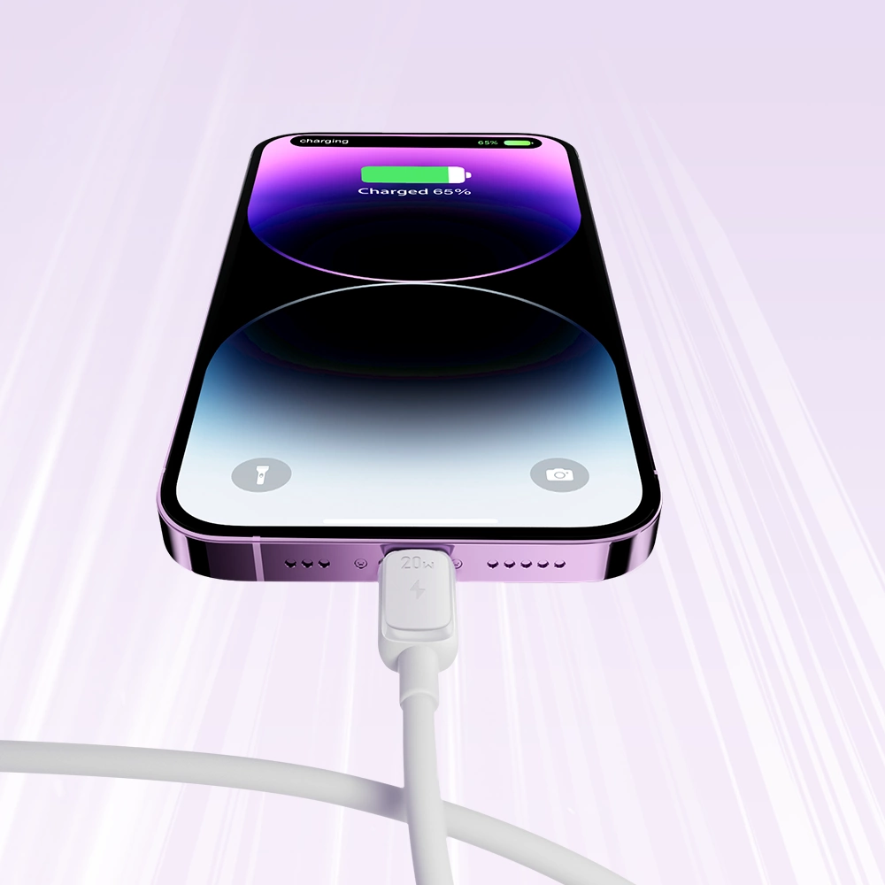 Cablu Date si Incarcare USB-C - Lightning Joyroom S-A14, 30W, 1.2m, Alb