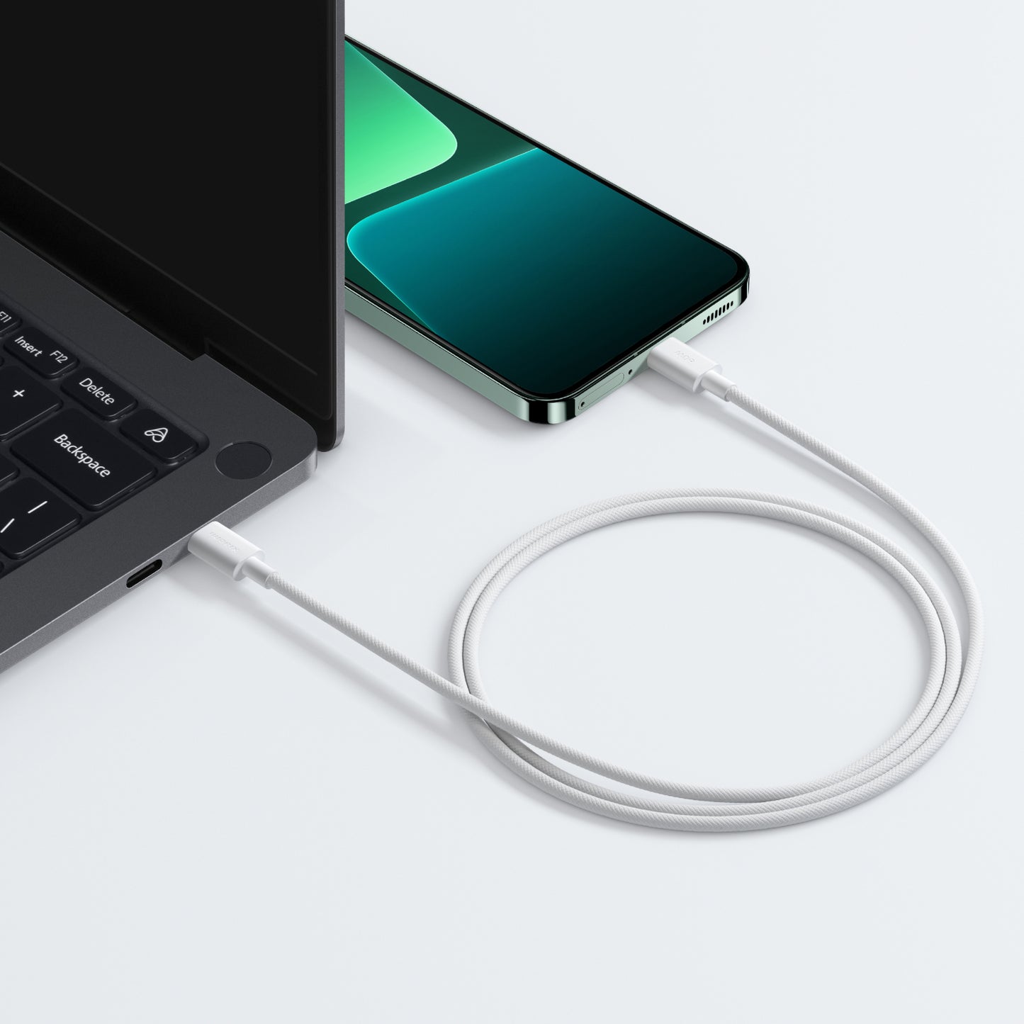 Cablu Date si Incarcare USB-C - USB-C Xiaomi, 60W, 1m, Alb BHR0878GL