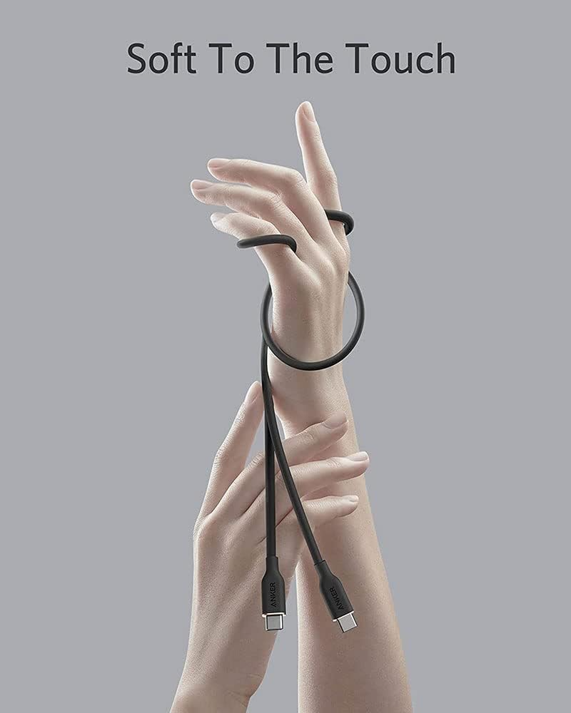 Cablu Date si Incarcare USB-C - USB-C Anker PowerLine III, 100W, 0.9m, Negru A8552H11