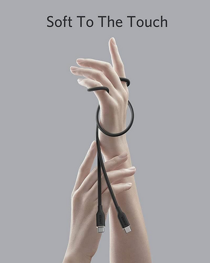 Cablu Date si Incarcare USB-C - USB-C Anker PowerLine III, 100W, 0.9m, Negru A8552H11