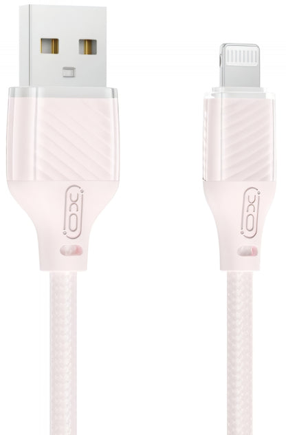 Cablu Date si Incarcare USB-A - Lightning XO Design NB291, 18W, 1m, Roz