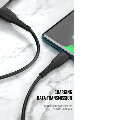 Cablu Date si Incarcare USB-A - Lightning XO Design NB-P163, 18W, 1m, Negru