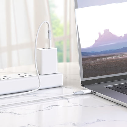 Cablu Date si Incarcare USB-C - USB-C HOCO X70, 60W, 1m, Alb