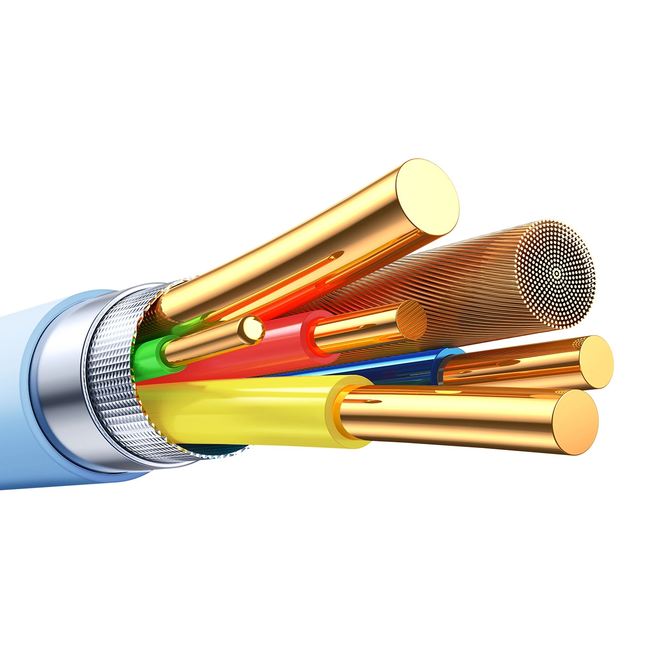 Cablu Date si Incarcare USB-C - USB-C Joyroom S-A59 Vibrant, 60W, 1.2m, Albastru