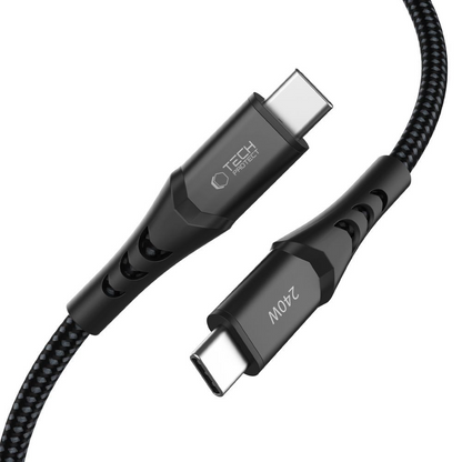 Cablu Date si Incarcare USB-C - USB-C Tech-Protect UB11T Ultraboost, 240W, 2m, Negru