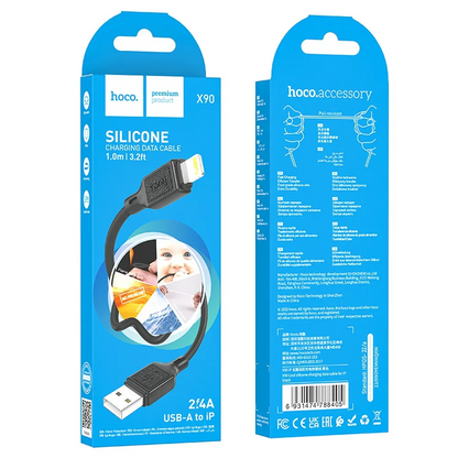 Cablu Date si Incarcare USB-A - microUSB HOCO X90, 18W, 1m, Negru