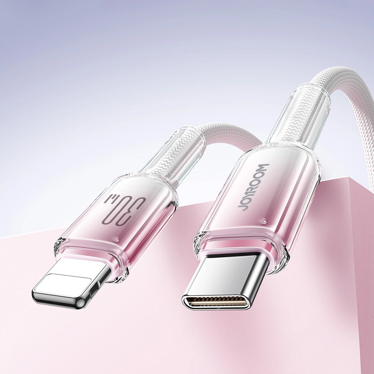Cablu Date si Incarcare USB-C - Lightning Joyroom S-A42, 30W, 1.2m, Alb