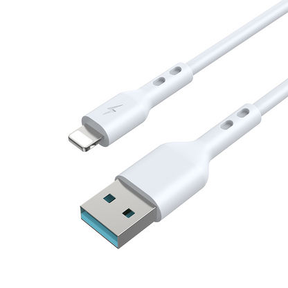 Cablu Date si Incarcare USB-A - Lightning BWOO BO-X172L-2M, 15W, 2m, Alb