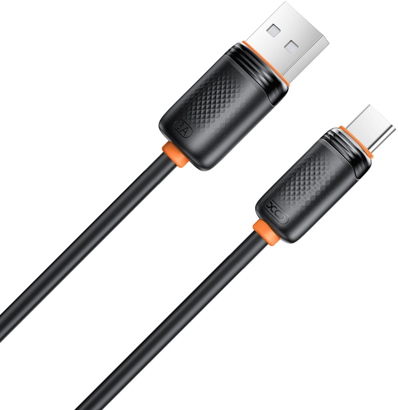 Cablu Date si Incarcare USB-A - USB-C XO Design NB302, 18W, 1m, Negru
