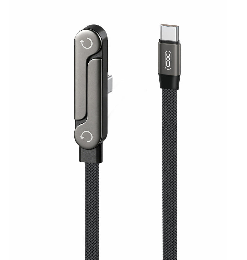 Cablu Date si Incarcare USB-C - USB-C XO Design NB-Q311, 240W, 1.5m, Negru